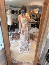 Load image into Gallery viewer, Ready to ship sale Frolick large golden crinkle print dress