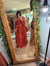 Load image into Gallery viewer, New You Glow Girl two piece rust rayon ready to ship