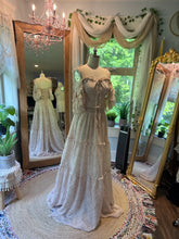 Load image into Gallery viewer, Ready to ship sale crinkle ivory floral poetry two piece with tier skirt new size