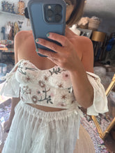 Load image into Gallery viewer, Ready to ship sample sale we belong one of a kind top and poetry lace skirt