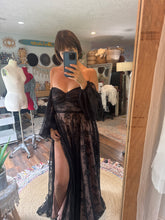 Load image into Gallery viewer, Ready to ship black lace A new day dress