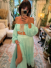 Load image into Gallery viewer, Random stuff sale Ready to ship seafoam hand dyed bring it two piece dress