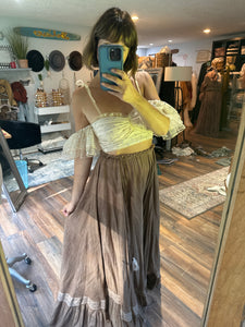 Ready to ship two top one skirt hand dyed end of summer sale