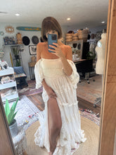 Load image into Gallery viewer, New Euphoria dress lace and sleeve style ready to ship sample sale