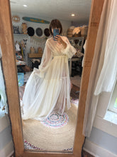 Load image into Gallery viewer, Ready to ship sale mesh soft robe and bodysuit with hand dyed Sonoma lace dress (last one)