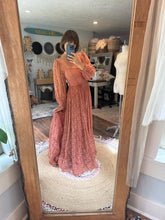 Load image into Gallery viewer, Ready to ship sale mesh soft robe and bodysuit with hand dyed Sonoma lace dress (last one)