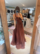 Load image into Gallery viewer, Love bird hand dyed slightly imperfect ready to ship rust (liked in cotton)