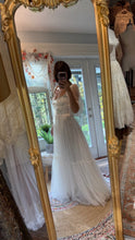 Load image into Gallery viewer, THREE DRESS DEAL  sale Ready to ship smitten dress off white tulle, soul mate brown cotton and lace, sale poetry dress brown floral chiffon
