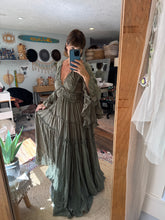 Load image into Gallery viewer, Ready to ship olive fearless hearts dress