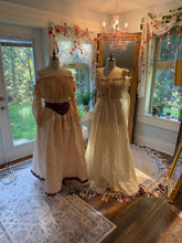 Load image into Gallery viewer, Ready to ship two skirts two tops deal- embroidered cotton ivory skirt with ivory always top and one of a kind hand dyed set