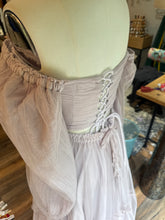 Load image into Gallery viewer, Ready to ship bring it two piece with soft tulle overlay hand dyed dress light lavender mauve
