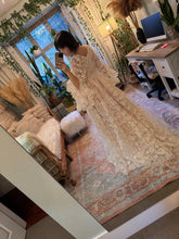 Load image into Gallery viewer, Dreams like these dress ready to ship in roses lace maternity friendly