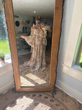 Load image into Gallery viewer, Ready to ship ruffle me open golden floral dress