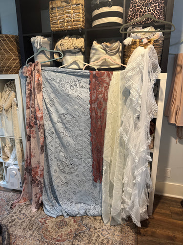 You get all - remnants and Vintage lace hand dye big pieces ready to ship package HH