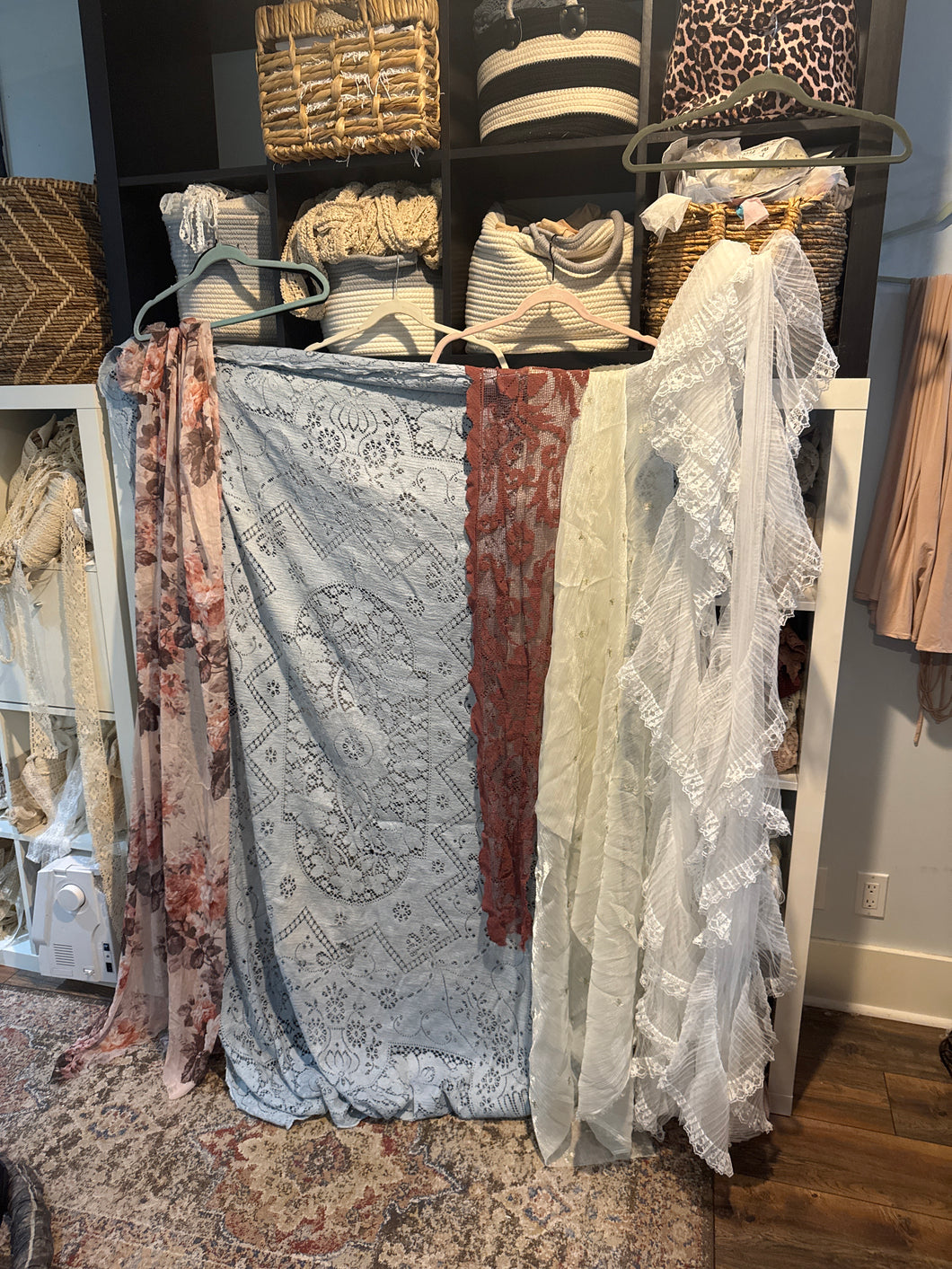 You get all - remnants and Vintage lace hand dye big pieces ready to ship package HH