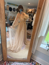 Load image into Gallery viewer, Ready to ship sale two dress deal gratitude slip and robe in beige ivory