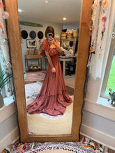 Load image into Gallery viewer, Ready to ship sale rose cotton show  off those shoulders dress