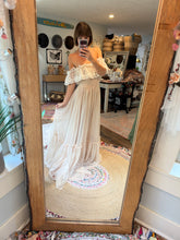 Load image into Gallery viewer, Ready to ship chiffon and lace show off those shoulders dress sale sheer