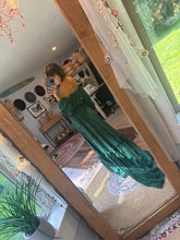 Load image into Gallery viewer, Ready to ship linen cotton Nothing Quite Like You two piece dress emerald