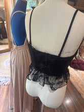 Load image into Gallery viewer, Ready to ship bundle package back lace skirt, two black lace tops, tulle ivory top, nude slip dress sale