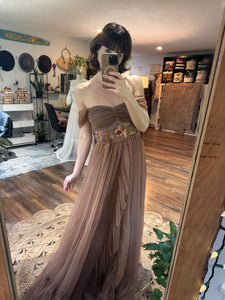 Ready to ship one of a kind hand dyed love bird dress