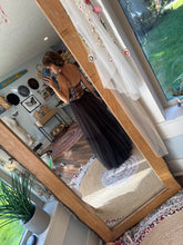 Load image into Gallery viewer, (Slight dye flaw) One of a kind hey babe with ruffle dress hand dyed