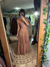 Load image into Gallery viewer, RESERVED Ready to ship hey babe Rose Brown hand dyed maternity friendly dress