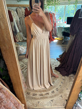 Load image into Gallery viewer, Ready to ship nude everyday slip dress adjustable xs to xl