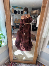 Load image into Gallery viewer, Sale two dress deal ready to ship off white sugar sugar dress and hand dyed floral two piece (Copy)
