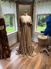 Load image into Gallery viewer, Ready to ship Awaken in tan brown linen cotton dress sale