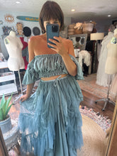 Load image into Gallery viewer, Two skirt one top deal ready to ship coastal blue dress