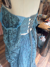 Load image into Gallery viewer, Hey babe slightly imperfect with blue hand dye lace two dress deal ready to ship