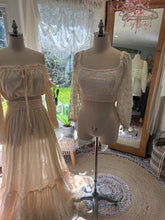 Load image into Gallery viewer, Ready to ship sale cream linen cotton nothing quite like you two piece with lace Sonoma top