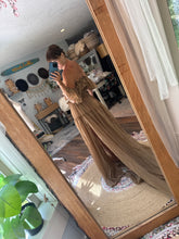 Load image into Gallery viewer, Ready to ship sale mystical wonders chiffon two piece dress tan brown