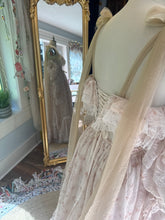 Load image into Gallery viewer, One of a kind champagne chiffon print Opaline dress ready to ship