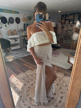 Load image into Gallery viewer, Two top one skirt (crochet type lace with mystical top) sale