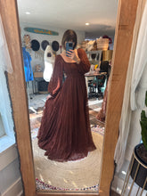 Load image into Gallery viewer, Reserved Meredith emerald and wine new style - Sonoma hand dyed embroidery lace dress