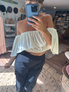 Ready to ship Velvet show off those shoulders top in pearl fits medium to 2x flash sale