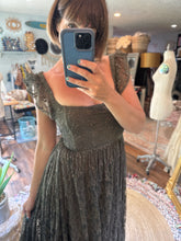 Load image into Gallery viewer, Ready to ship imperfect dye slight - Sonoma lace dress with fluttery sleeves beautiful olive