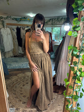 Load image into Gallery viewer, SALE - brown We Belong (2 piece) color wash bustier two piece dress ready to ship