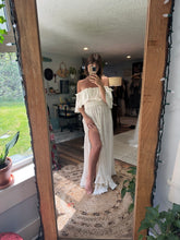 Load image into Gallery viewer, Show off those shoulders maxi length ready to ship ivory on sale