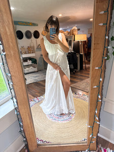 Ready to ship Obsess About It dress sleeveless ivory has pockets