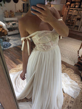 Load image into Gallery viewer, Preorder allow 4 -6 weeks The We Belong Together lace and tulle gown with detachable sleeves