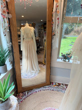 Load image into Gallery viewer, Flash sale one of a kind oh lover tulle/linen cotton/ lace not as perfect as I’d like but still lovely