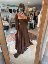 Load image into Gallery viewer, A new day stretchy dark Brown dress sale ready to ship