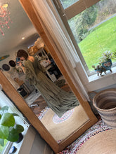 Load image into Gallery viewer, Ready to ship sale olive cotton linen ruffle me right up olive dress