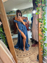 Load image into Gallery viewer, Rapture button up dress in denim ready to ship