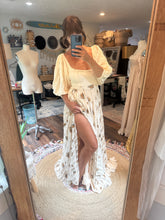 Load image into Gallery viewer, Ready to ship sale oh lover with embroidery creamy ivory dress