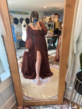 Load image into Gallery viewer, Reserved Meredith emerald and wine new style - Sonoma hand dyed embroidery lace dress