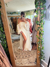 Load image into Gallery viewer, Ready to ship Glow Up sheer light ivory dress